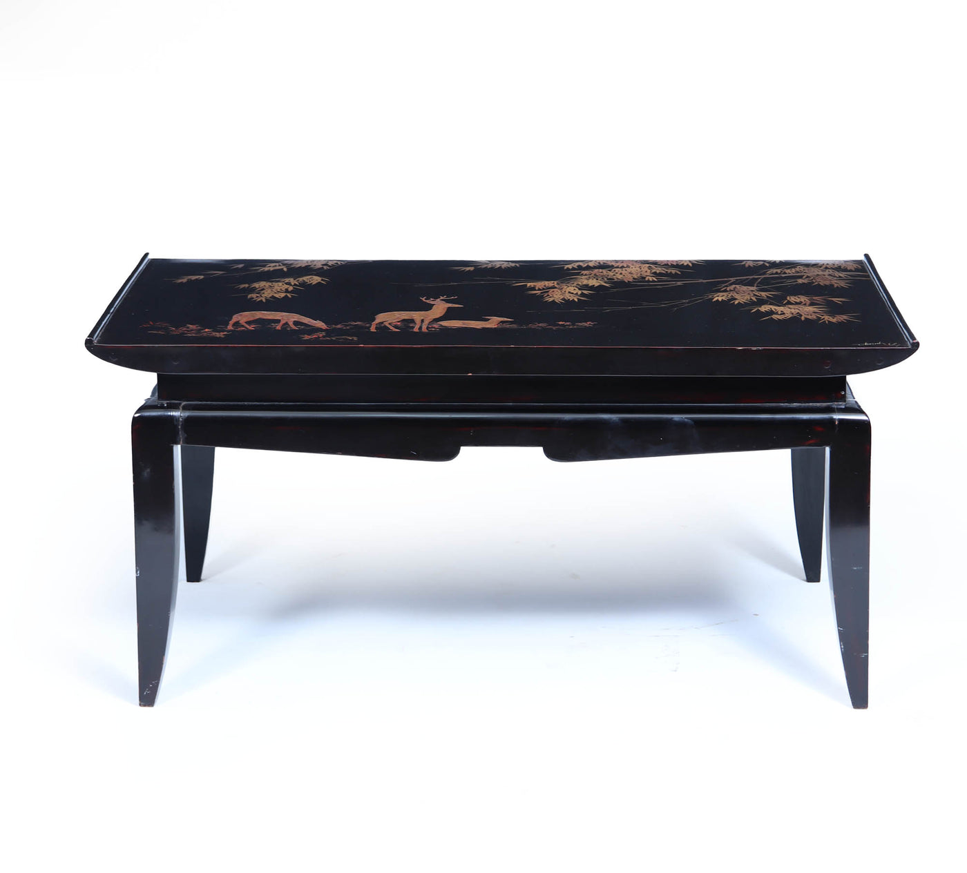 Black lacquer and gilt coffee table