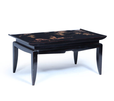 Black lacquer and gilt coffee table