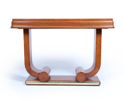 Pair of French Art Deco Console Tables in Amboyna c1925