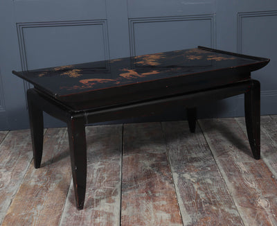 Black lacquer and gilt coffee table