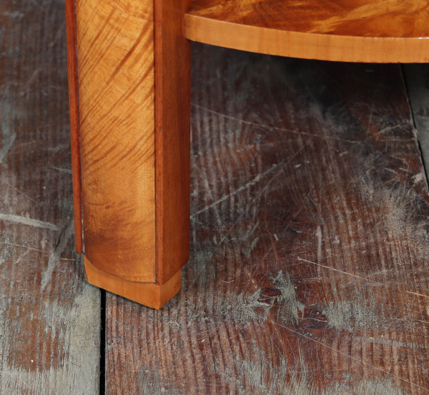 English Art Deco two tier Coffee Table in Maple