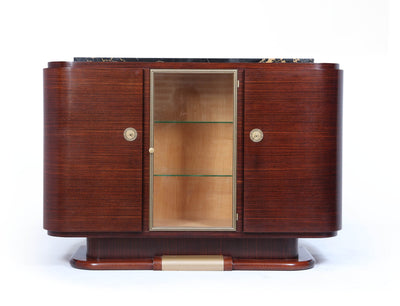 French Art Deco sideboard with Marble top c1925