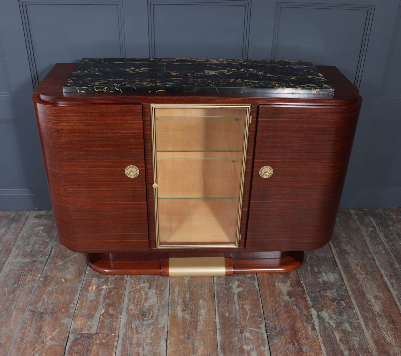 French Art Deco sideboard with Marble top c1925