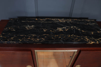 French Art Deco sideboard with Marble top c1925