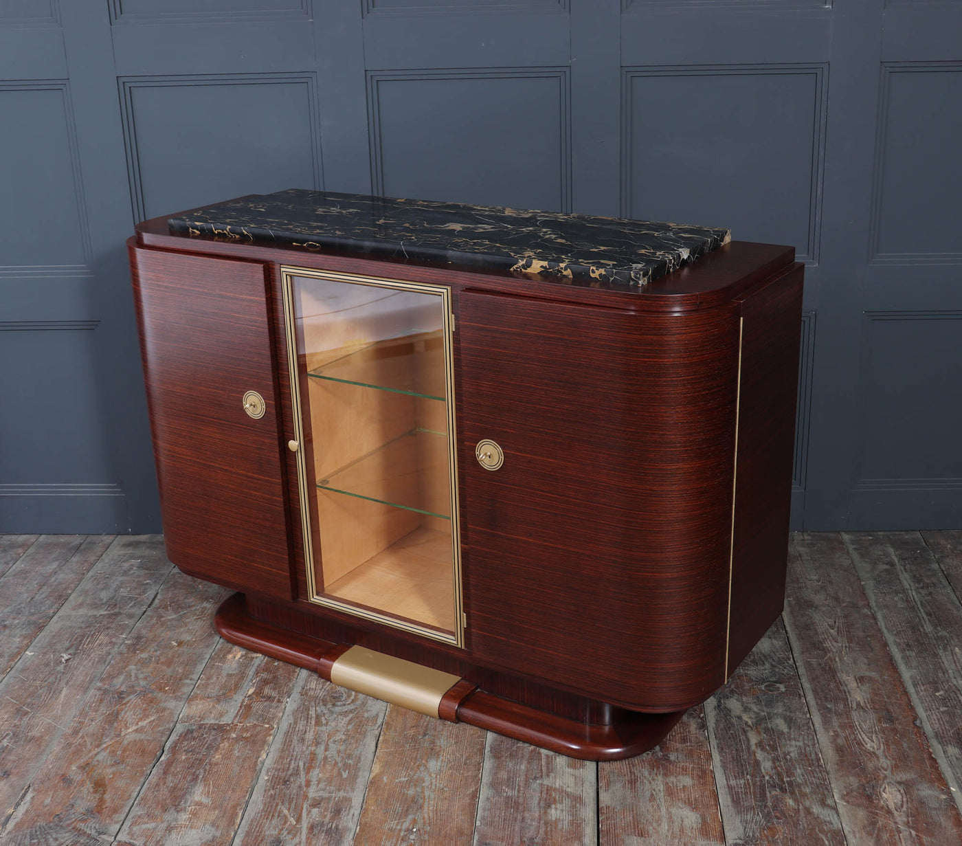 French Art Deco sideboard with Marble top c1925