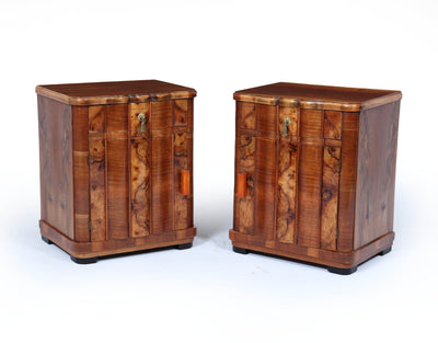 Italian Art Deco Bedside Cabinets