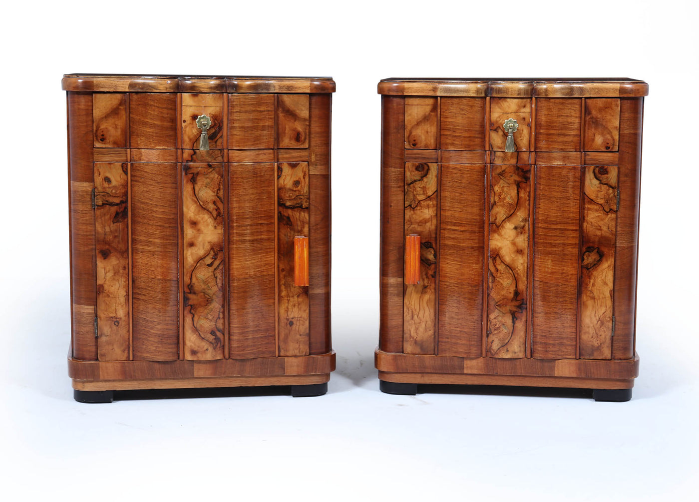 Italian Art Deco Bedside Cabinets