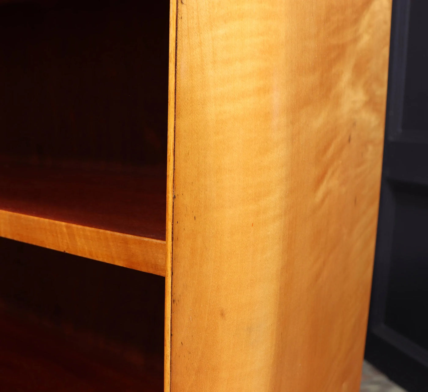 Pair of English Art Deco Sycamore Bookcases