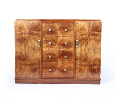 French Art Deco Walnut Sideboard