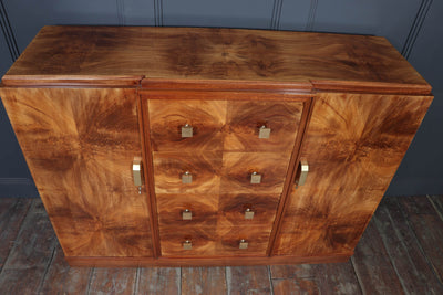 French Art Deco Walnut Sideboard