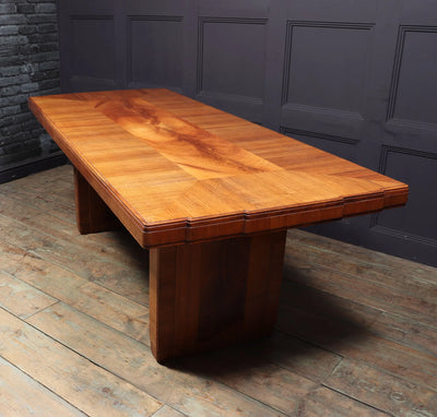 Art Deco Walnut Dining Table