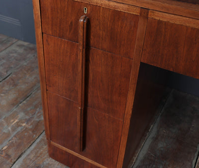 English Art Deco Desk in Walnut