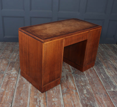 English Art Deco Desk in Walnut