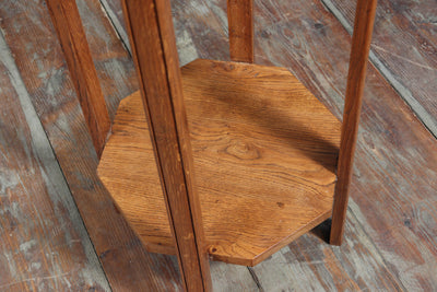 French Art Deco Oak Plant Stand