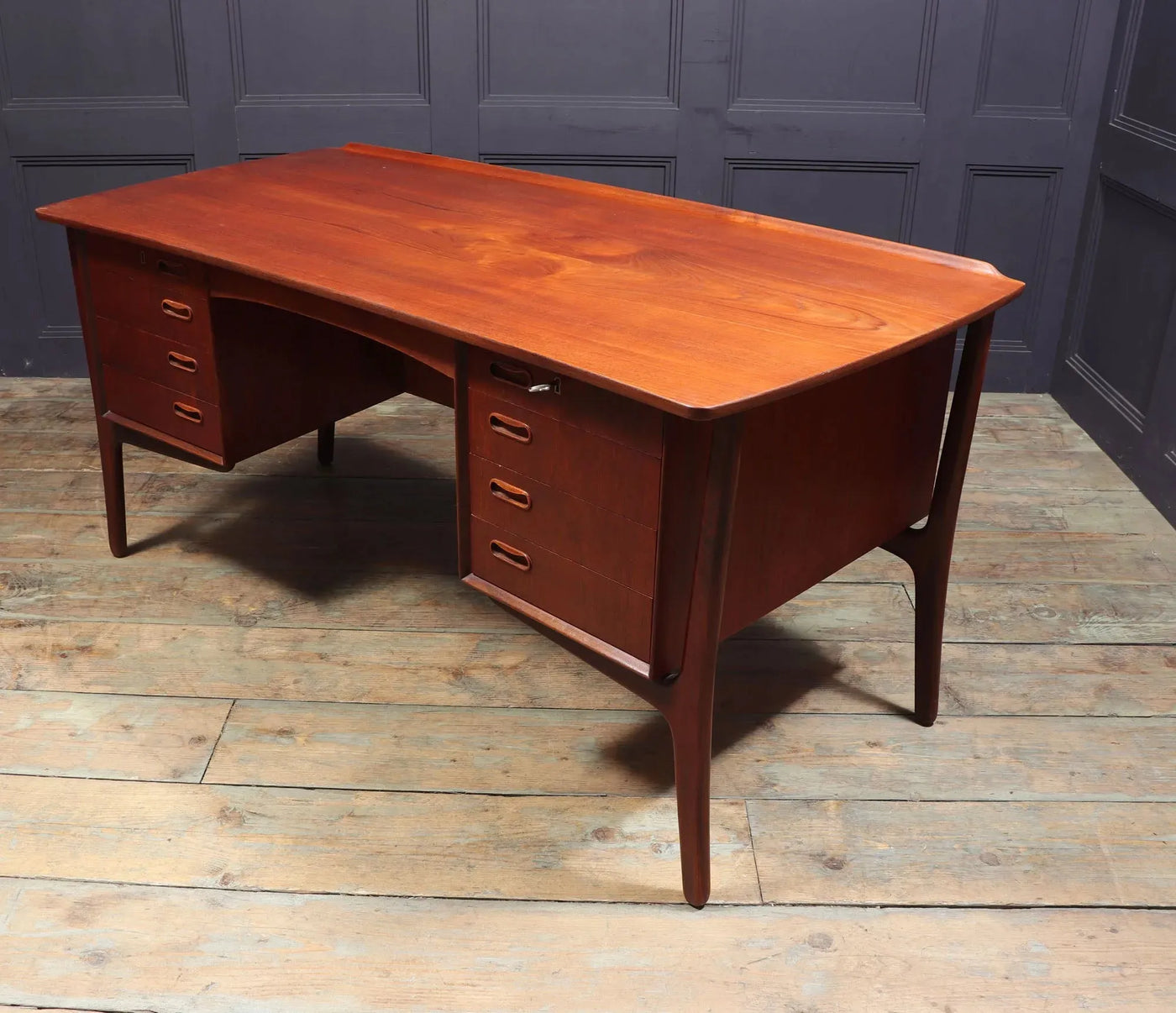 Danish Mid Century Teak Desk by Svend Madsen c1960