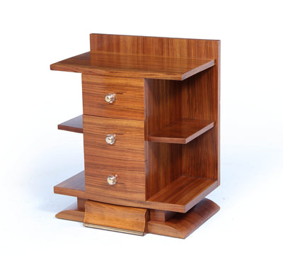 Art Deco Bedside Cabinet in Walnut