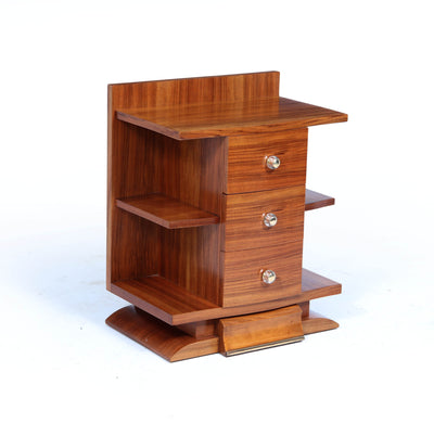 Art Deco Bedside Cabinet in Walnut