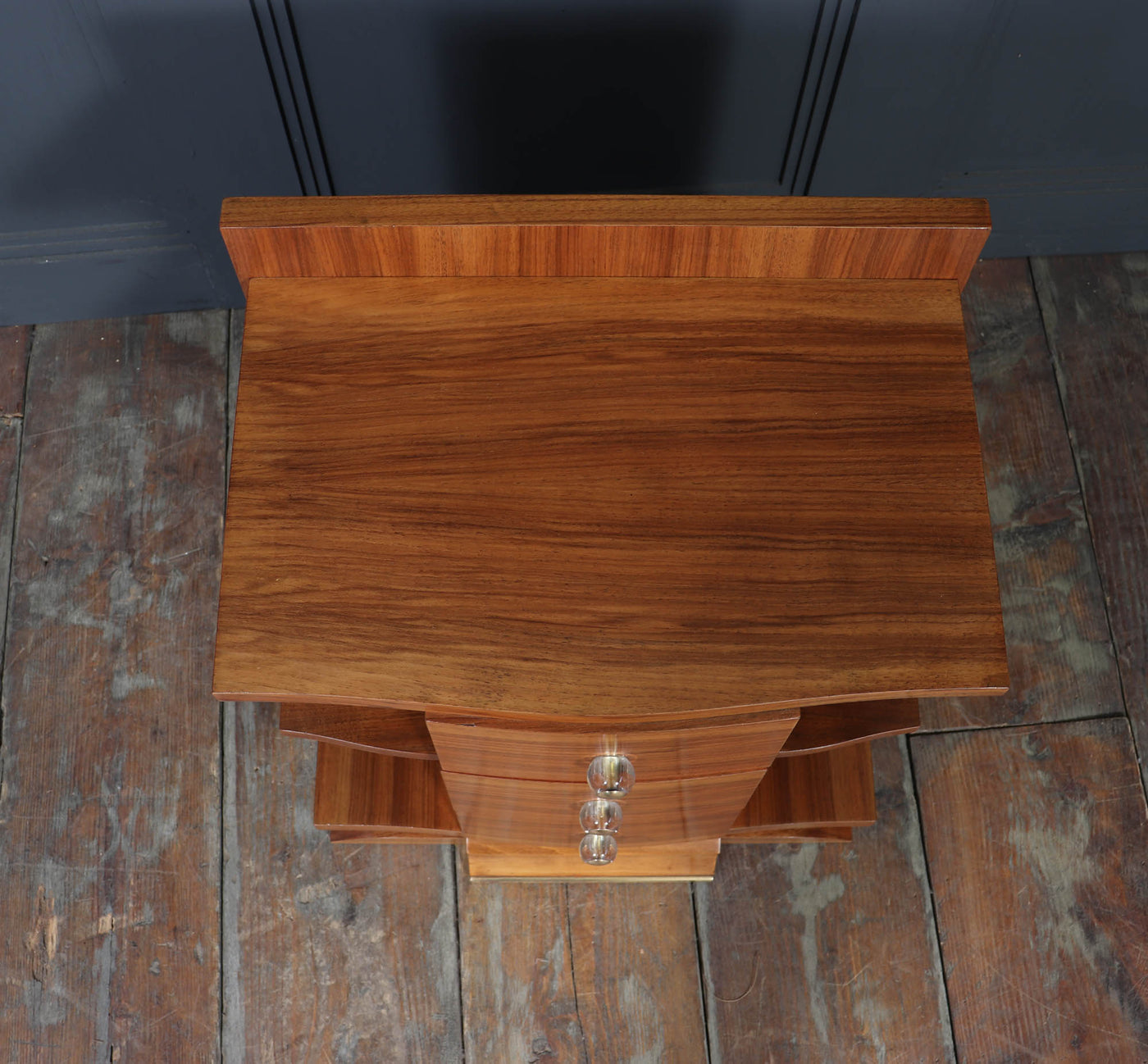 Art Deco Bedside Cabinet in Walnut