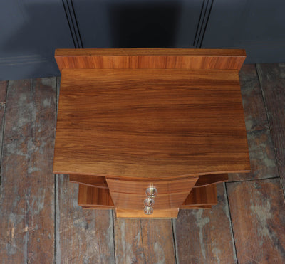 Art Deco Bedside Cabinet in Walnut