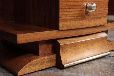 Art Deco Bedside Cabinet in Walnut