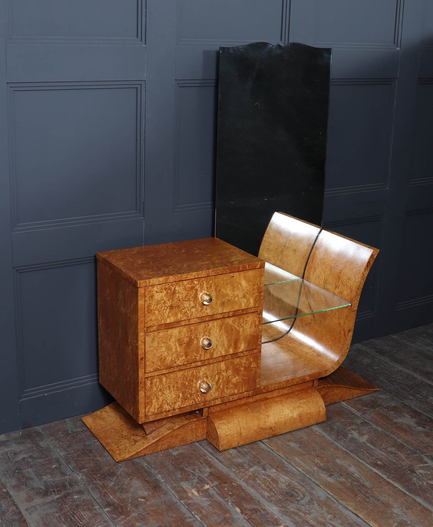 Art Deco Burr Maple Dressing Table