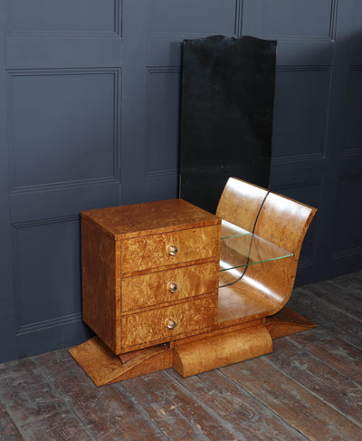 Art Deco Burr Maple Dressing Table