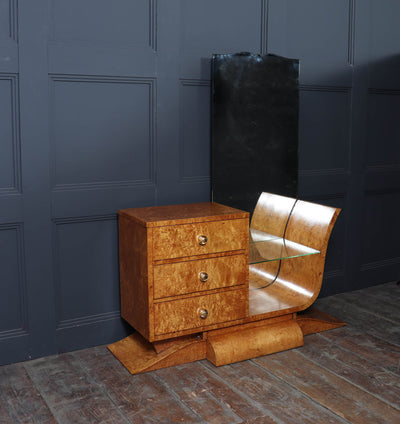Art Deco Burr Maple Dressing Table