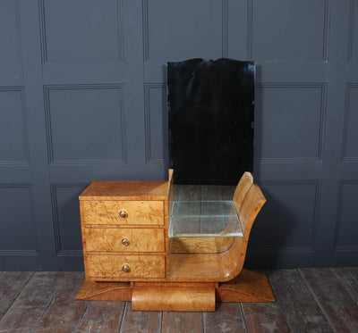 Art Deco Burr Maple Dressing Table
