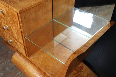 Art Deco Burr Maple Dressing Table