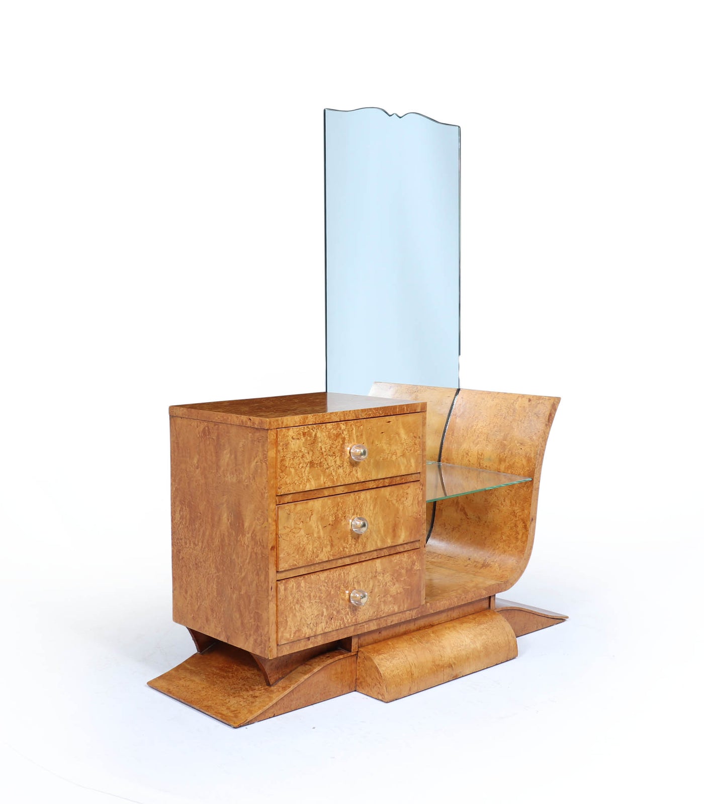 Art Deco Burr Maple Dressing Table
