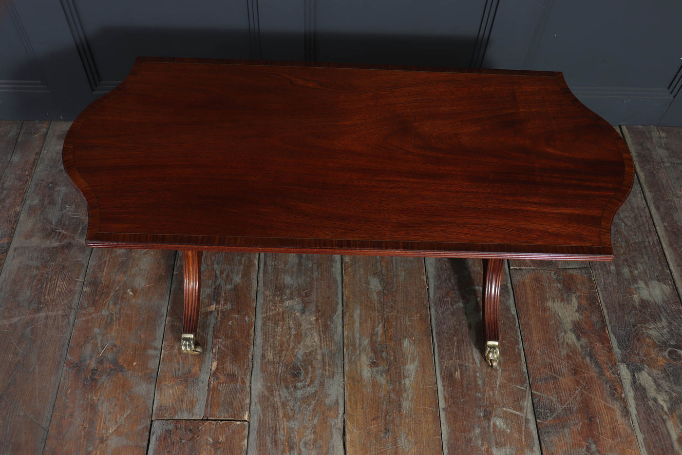 William Tillman Mahogany Coffee Table with Sabre Legs, c. 1960s