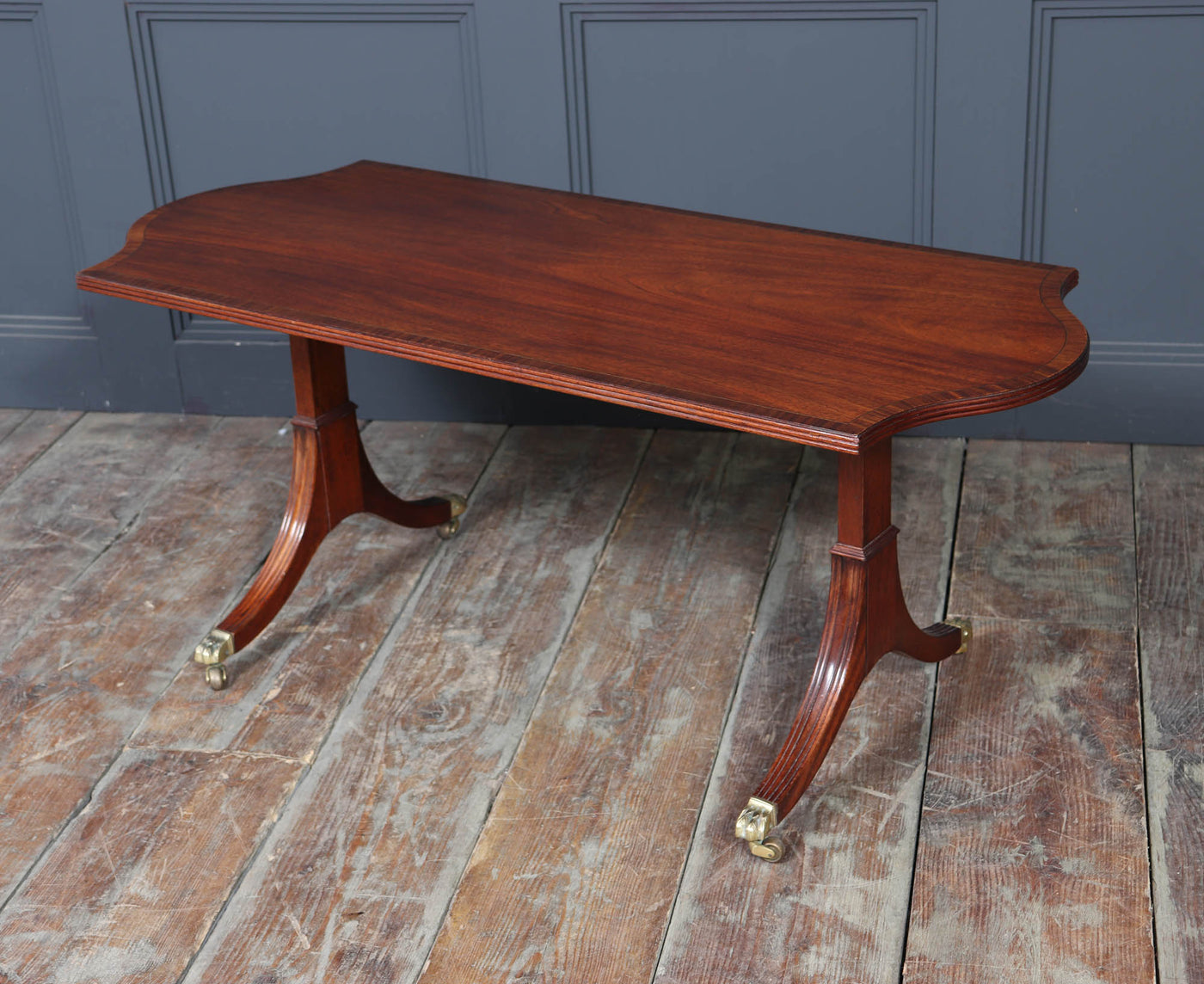 William Tillman Mahogany Coffee Table with Sabre Legs, c. 1960s