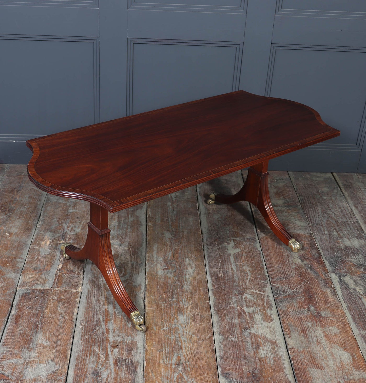 William Tillman Mahogany Coffee Table with Sabre Legs, c. 1960s