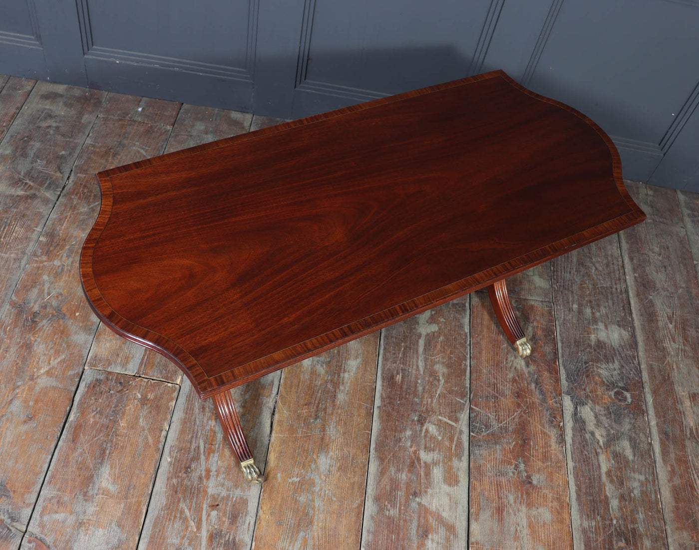 William Tillman Mahogany Coffee Table with Sabre Legs, c. 1960s