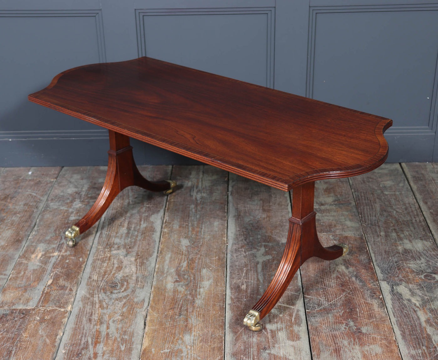 William Tillman Mahogany Coffee Table with Sabre Legs, c. 1960s