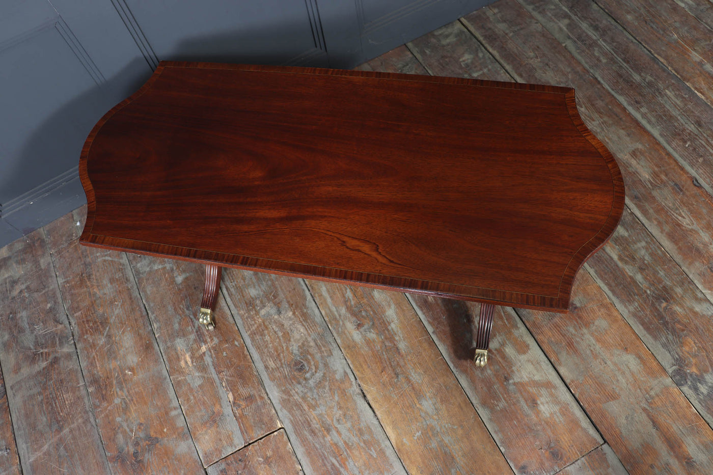 William Tillman Mahogany Coffee Table with Sabre Legs, c. 1960s