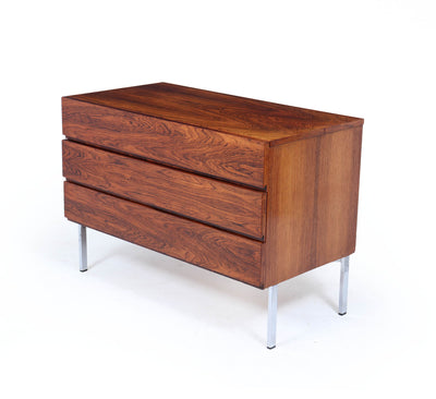 Mid-Century Danish Rosewood Chest of Drawers on Chrome Legs , 1960s