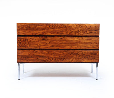 Mid-Century Danish Rosewood Chest of Drawers on Chrome Legs , 1960s