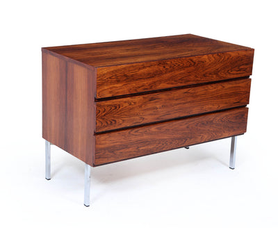 Mid-Century Danish Rosewood Chest of Drawers on Chrome Legs , 1960s