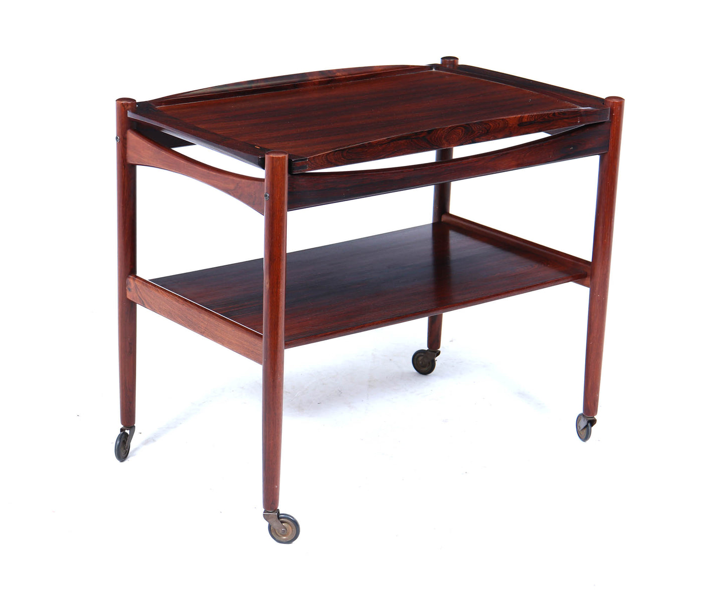 Mid-Century Danish Rosewood Drinks Trolley, 1960s
