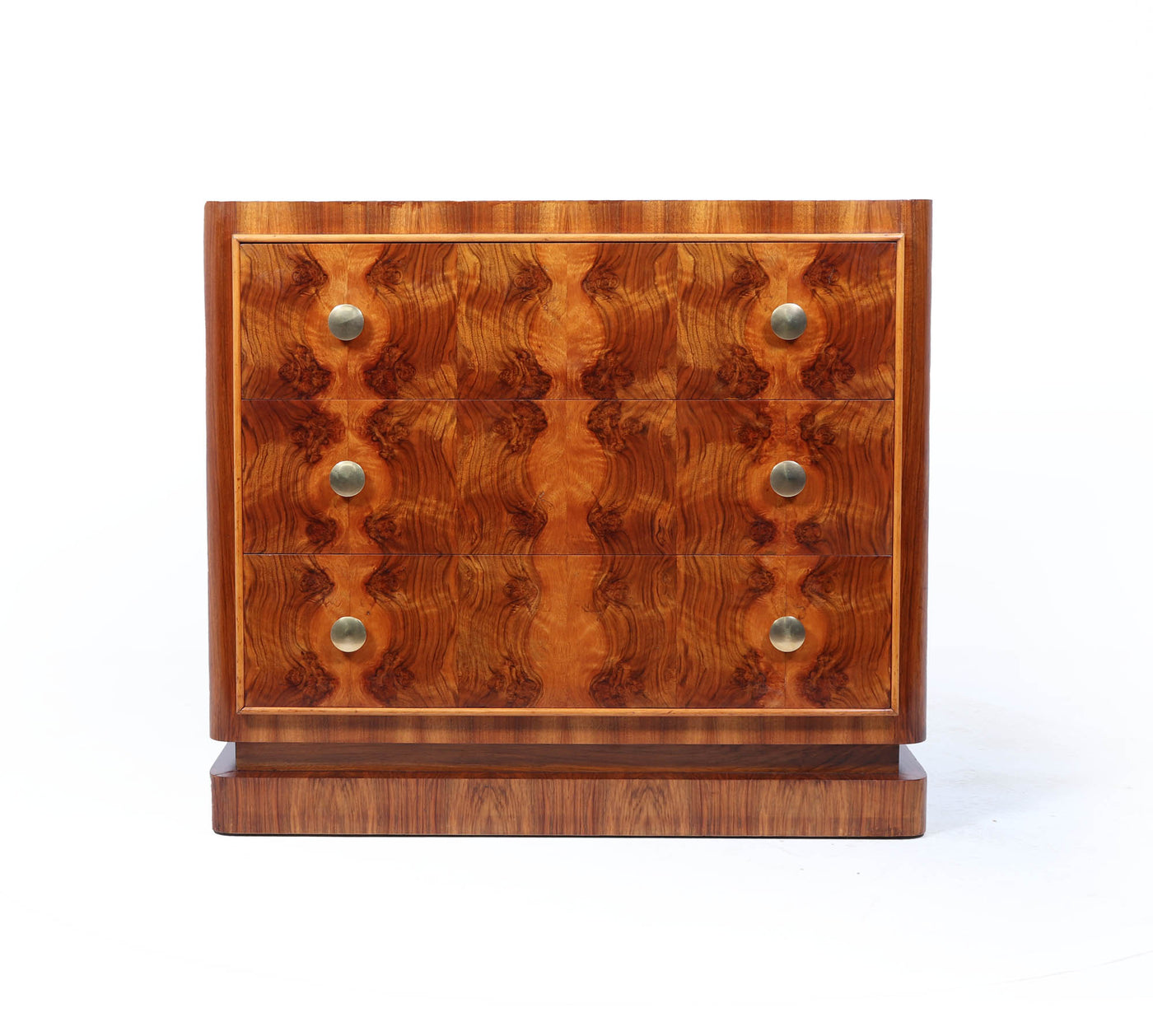 1930s Art Deco Burr Walnut Chest of Drawers