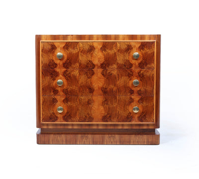 1930s Art Deco Burr Walnut Chest of Drawers