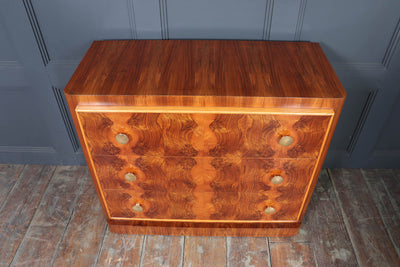 1930s Art Deco Burr Walnut Chest of Drawers