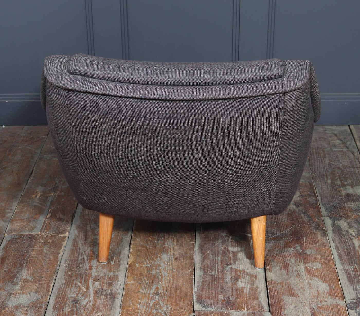 Mid-Century Modern Danish Armchair with oak Arm Rests, c. 1960s