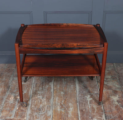 Mid-Century Danish Rosewood Drinks Trolley, 1960s
