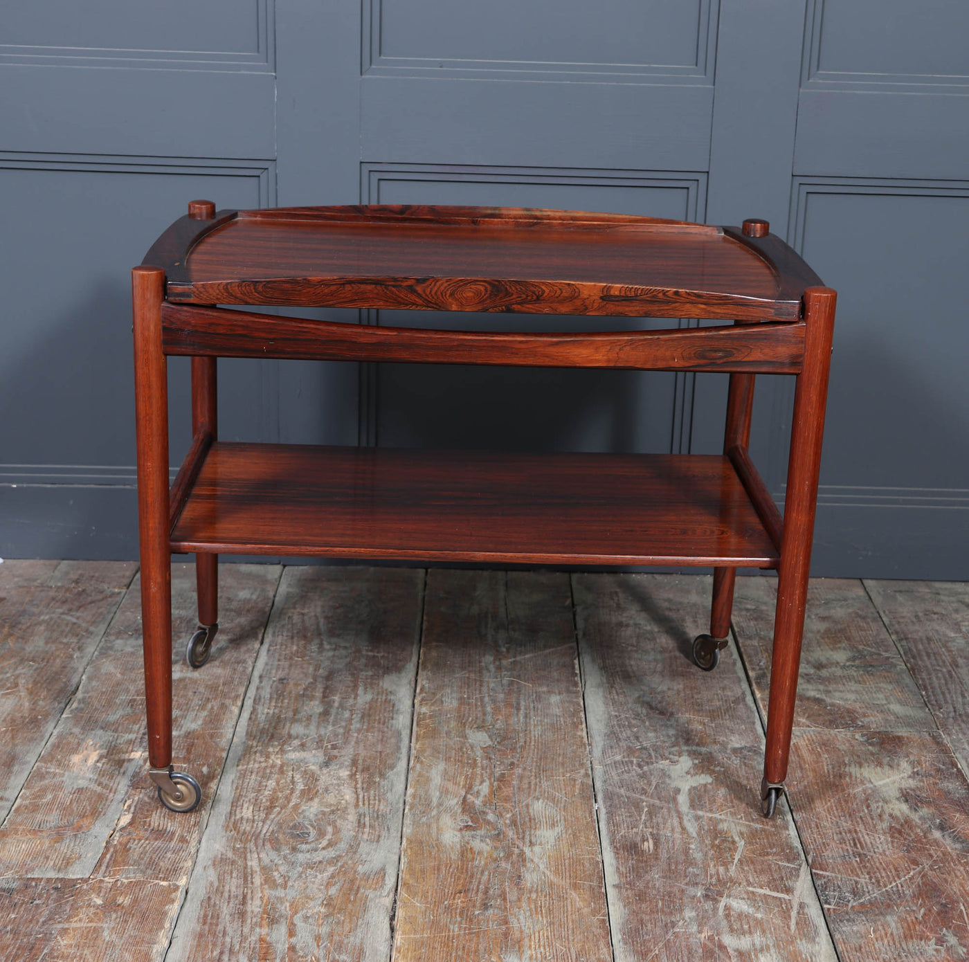 Mid-Century Danish Rosewood Drinks Trolley, 1960s