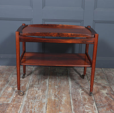 Mid-Century Danish Rosewood Drinks Trolley, 1960s
