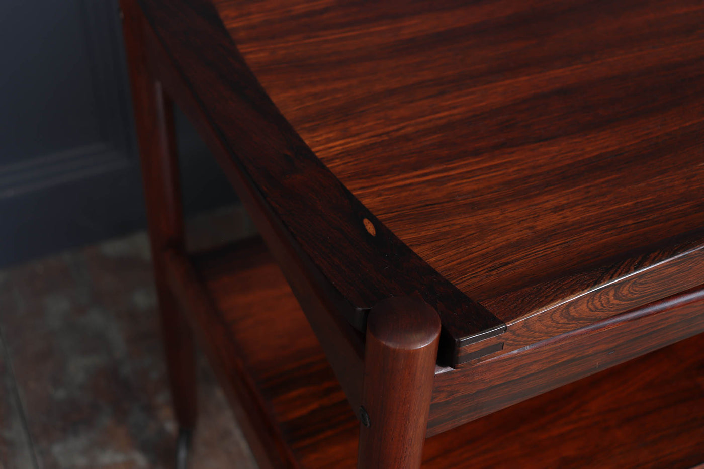 Mid-Century Danish Rosewood Drinks Trolley, 1960s