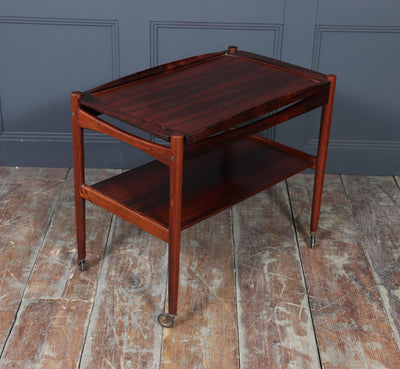 Mid-Century Danish Rosewood Drinks Trolley, 1960s