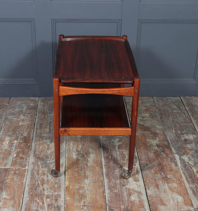 Mid-Century Danish Rosewood Drinks Trolley, 1960s
